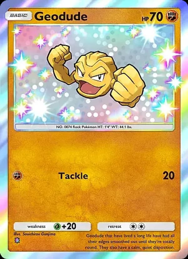Geodude card in English