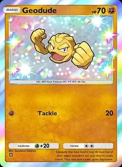 Geodude card in English