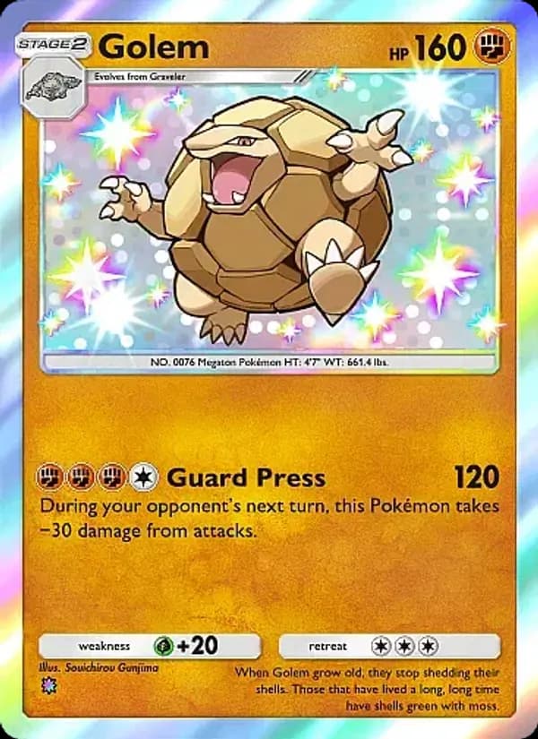 Golem card in English
