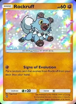 Rockruff card in English
