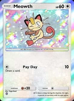 Meowth card in English