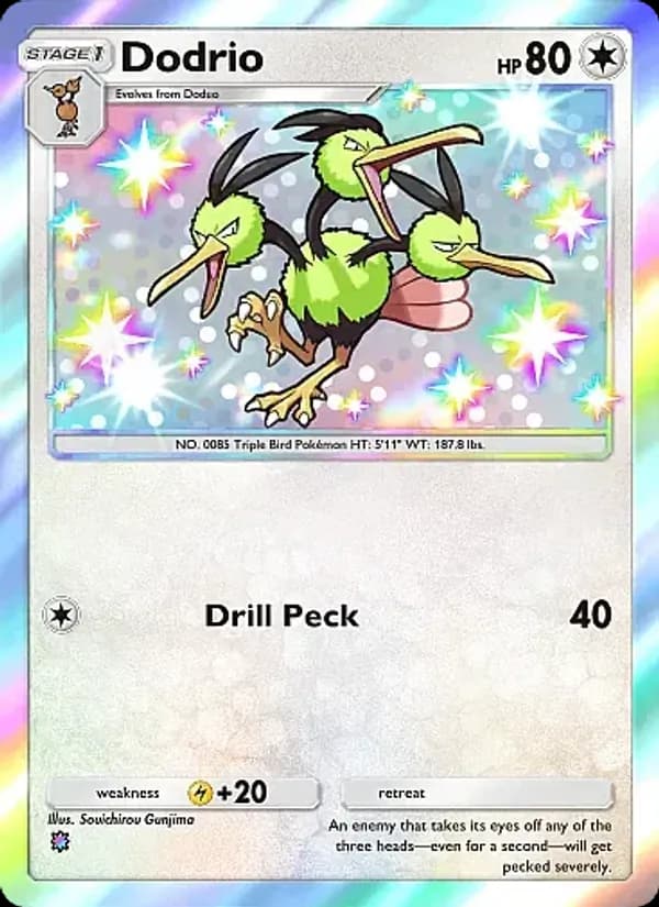 Dodrio card in English