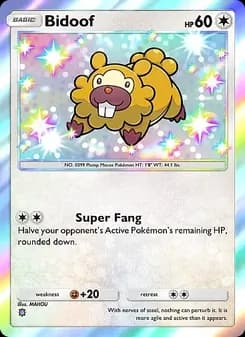 Bidoof card in English