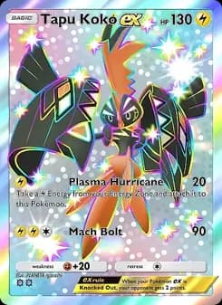 Tapu Koko ex card in English