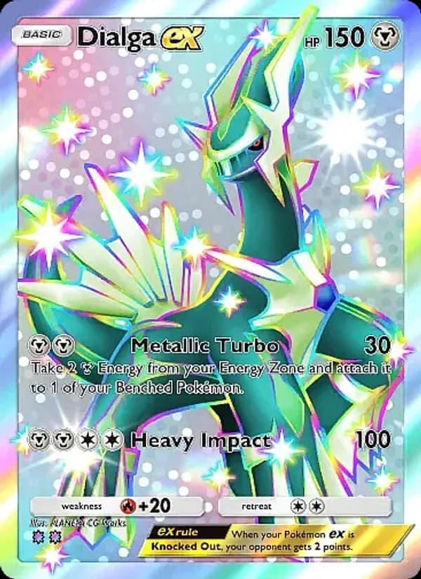 Dialga ex card in English