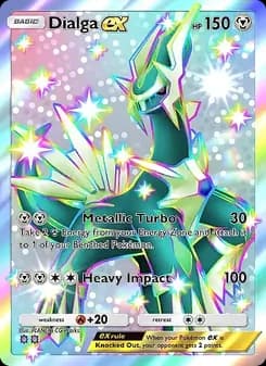 Dialga ex card in English
