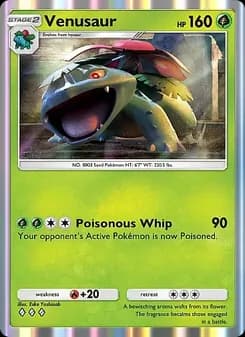 Venusaur card in English