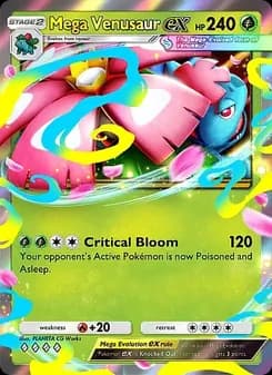 Mega Venusaur ex card in English