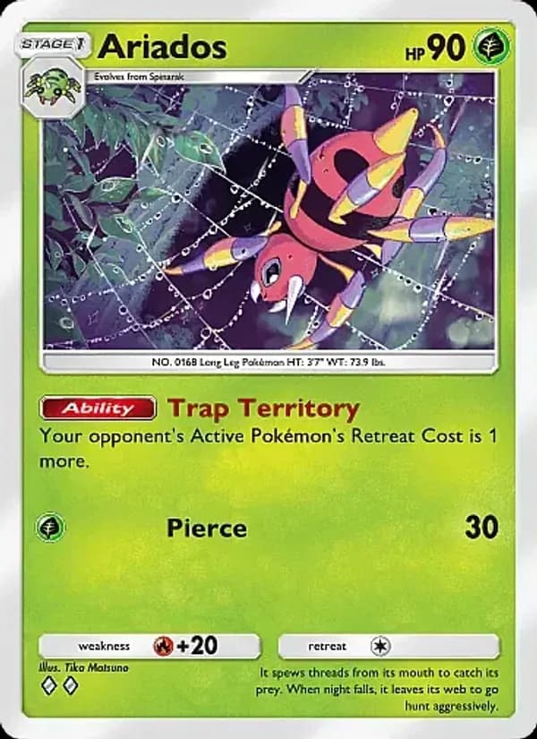 Ariados card in English