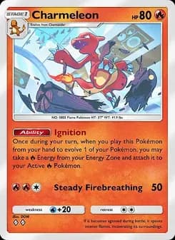 Charmeleon card in English