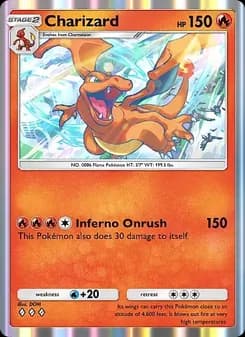 Charizard card in English
