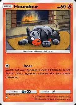 Houndour card in English