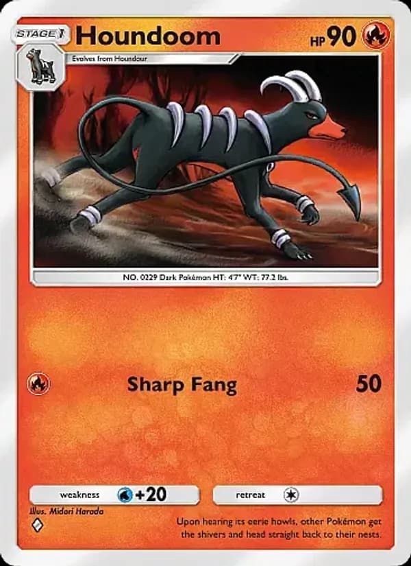 Houndoom card in English