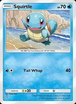 Squirtle card in English