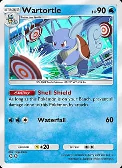 Wartortle card in English