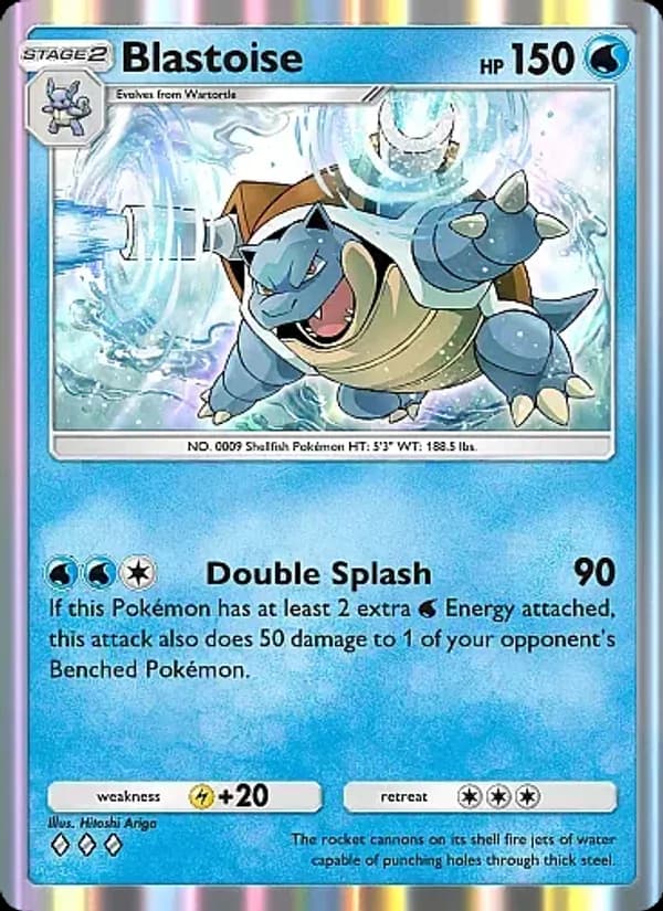Blastoise card in English