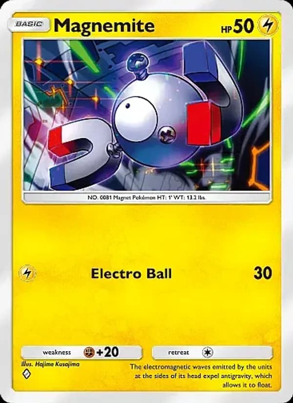 Magnemite card in English