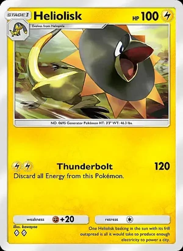 Heliolisk card in English
