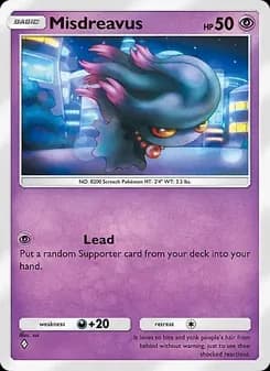 Misdreavus card in English