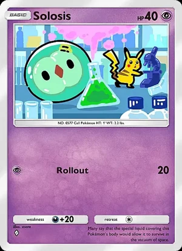 Solosis card in English