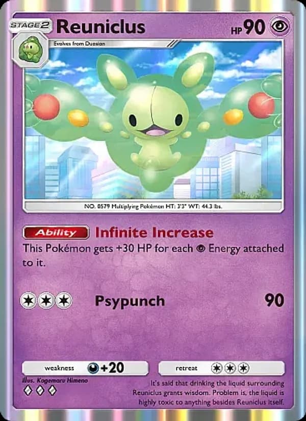 Reuniclus card in English
