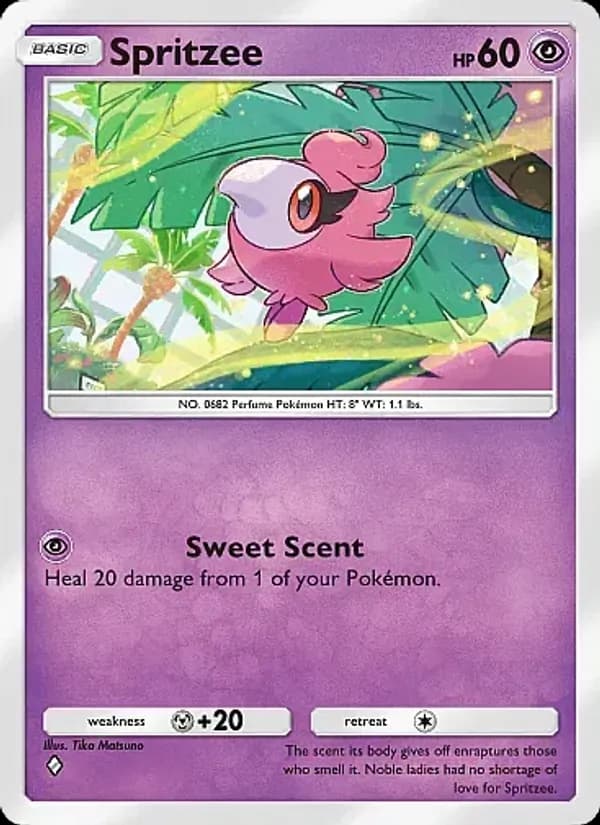 Spritzee card in English