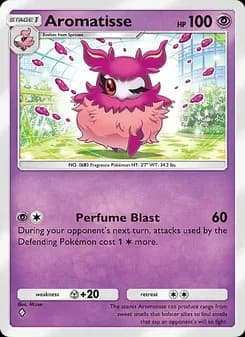 Aromatisse card in English