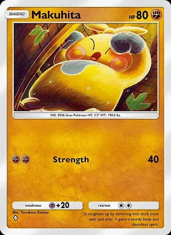 Makuhita card in English
