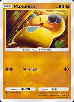 Makuhita card in English