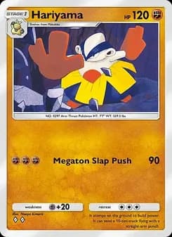 Hariyama card in English