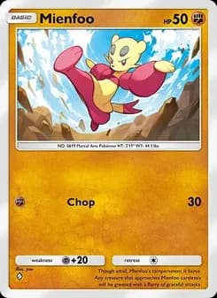 Mienfoo card in English