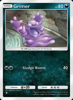 Grimer card in English