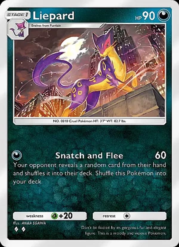 Liepard card in English