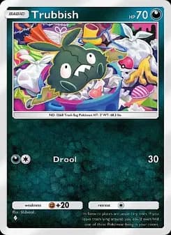 Trubbish card in English