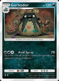 Garbodor card in English
