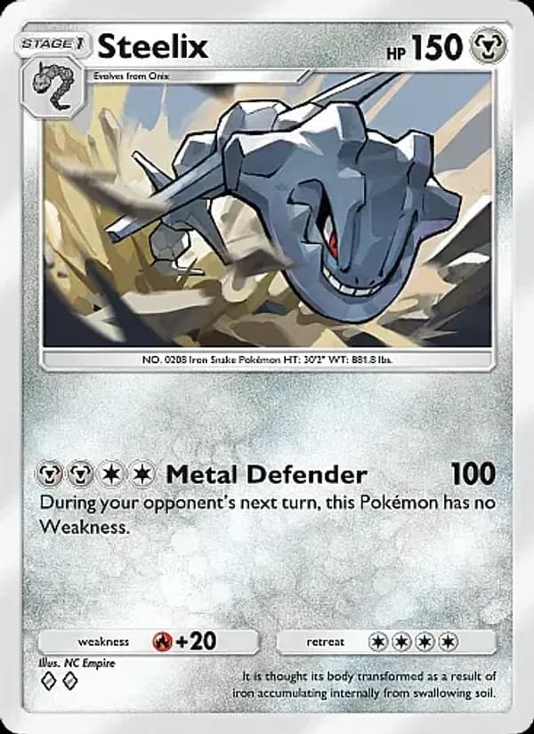 Steelix card in English