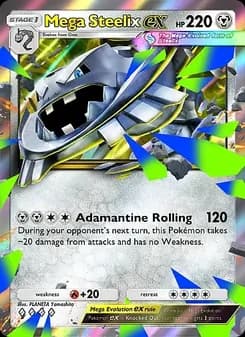Mega Steelix ex card in English