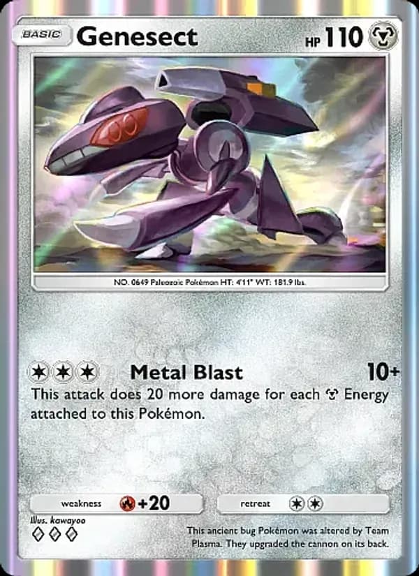 Genesect card in English