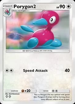 Porygon2 card in English