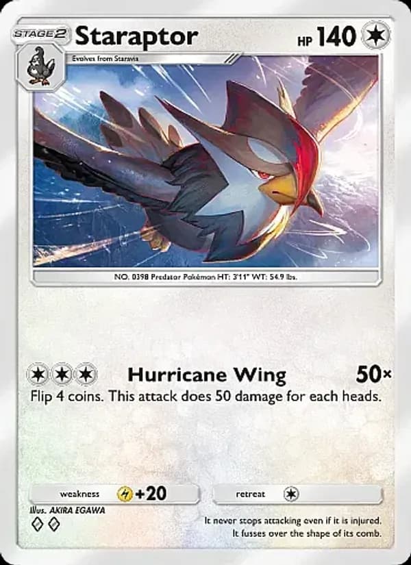 Staraptor card in English