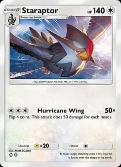 Staraptor card in English