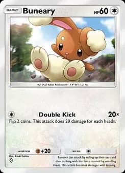 Buneary card in English