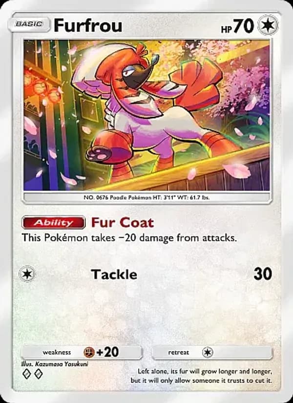 Furfrou card in English