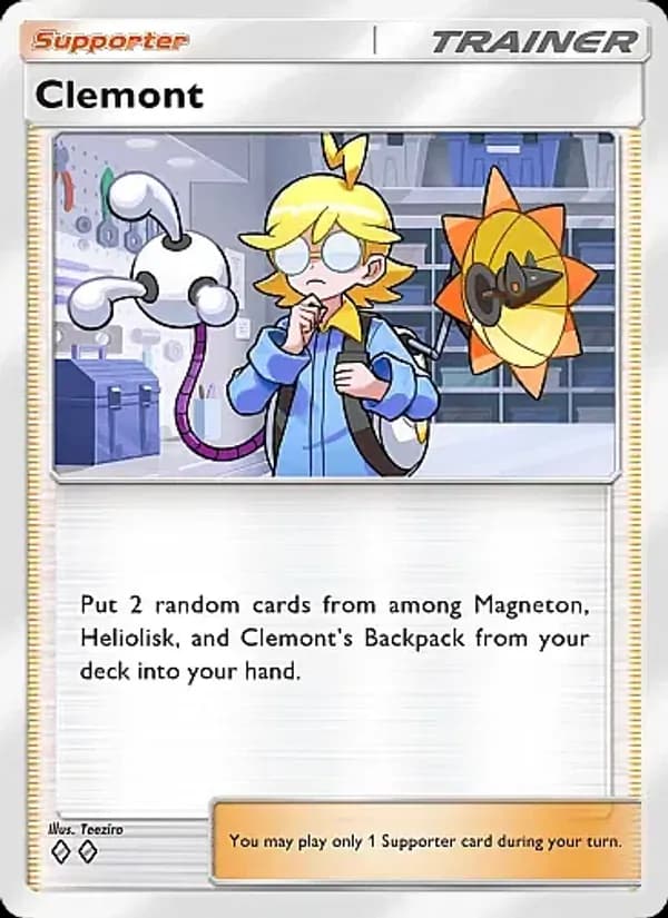 Clemont card in English