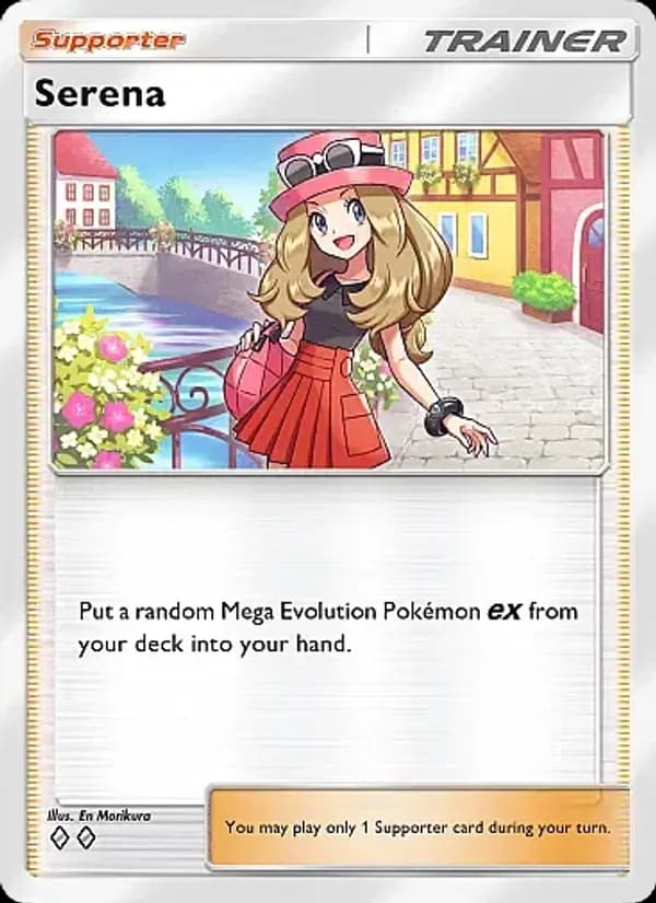 Serena card in English