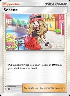 Serena card in English