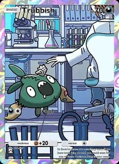 Trubbish card in English