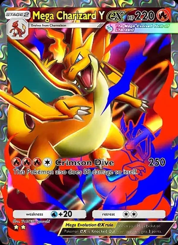 Mega Charizard Y ex card in English