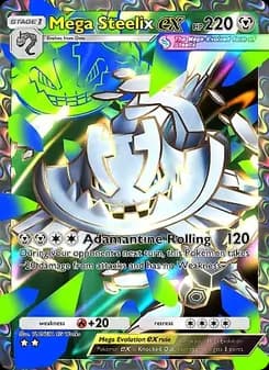 Mega Steelix ex card in English