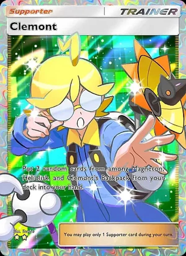 Clemont card in English